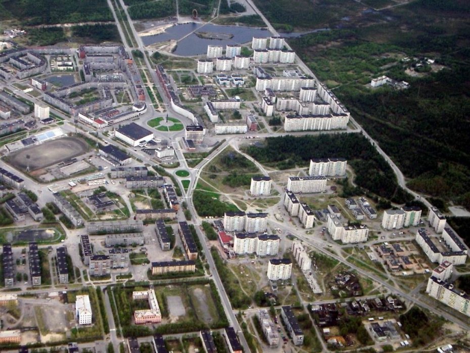 Город с высоты птичьего полета