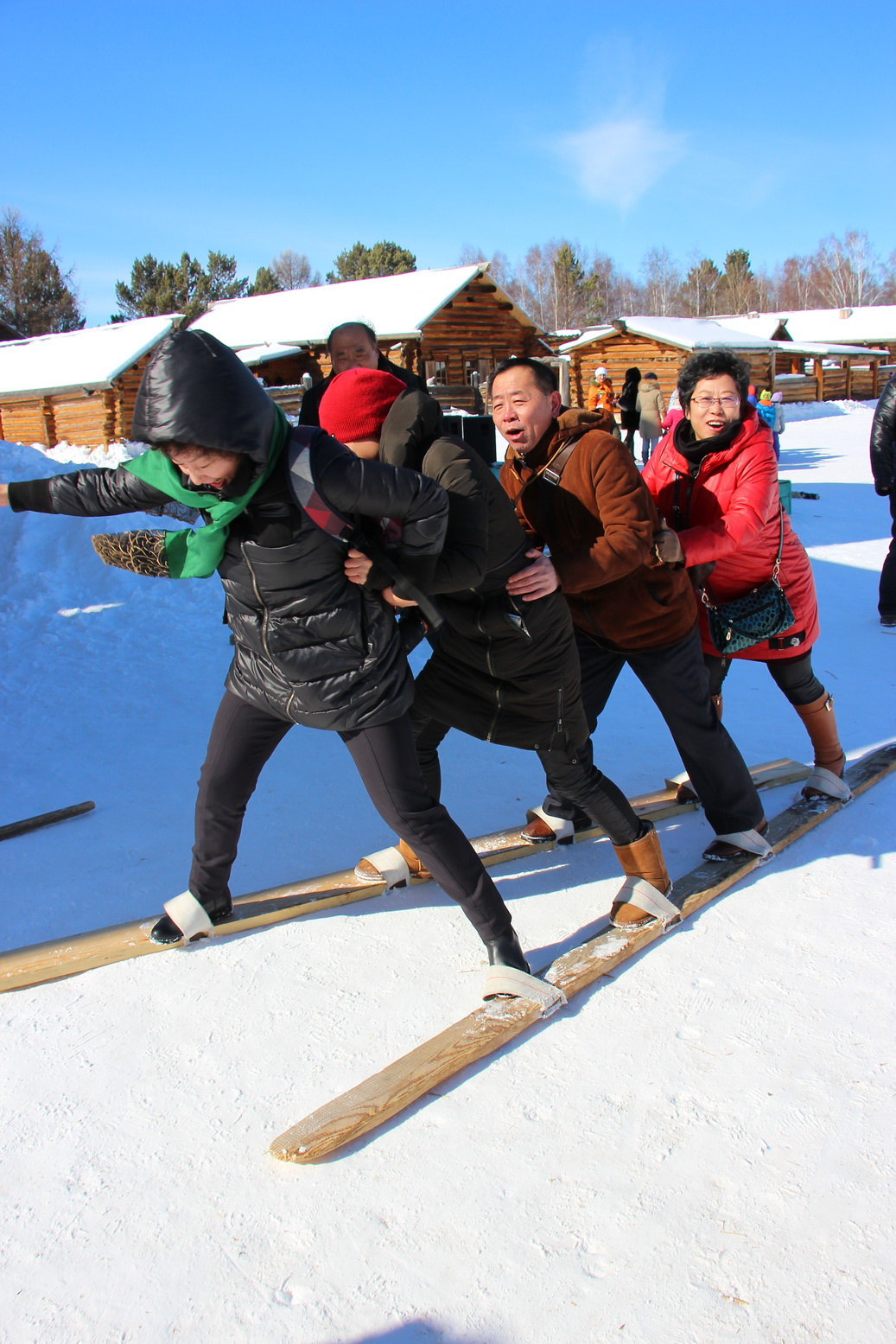 Многоместные лыжи