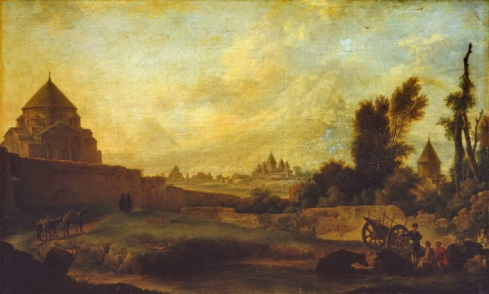 Картина «Вид Эчмиадзина» художника Михаила Иванова, 1783