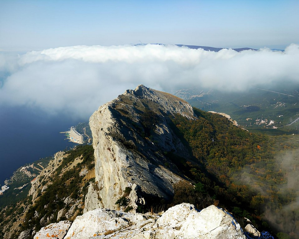 Вид с вершины Ильяс-Кая