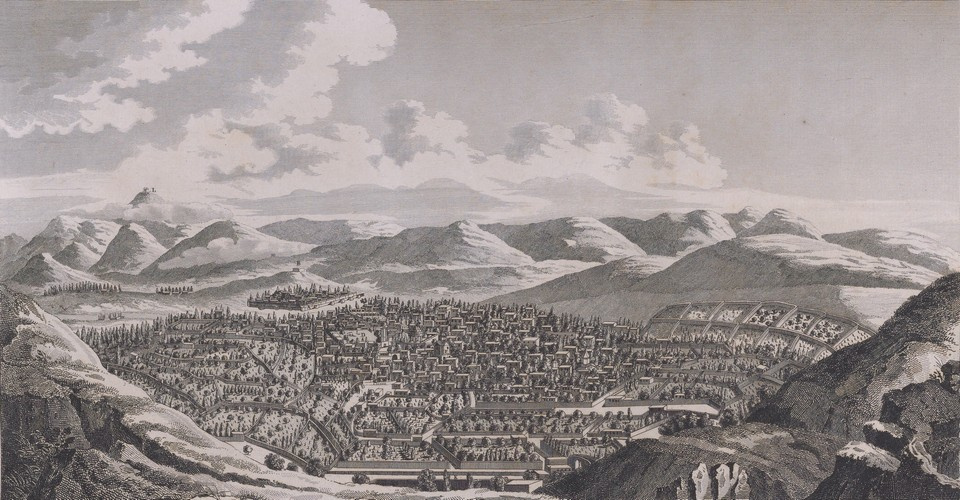 Так выглядел город в 1672 году (гравюра из книги Ж. Шардена)