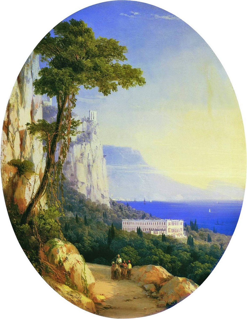 Царская тропа на картине Айвазовского, 1858 год