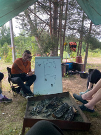 Тренировка на катамаранах в Лосево