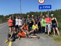 Сплав по реке Суна на байдарках