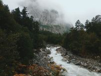 Горный лагерь в Цейском ущелье (Северная Осетия)