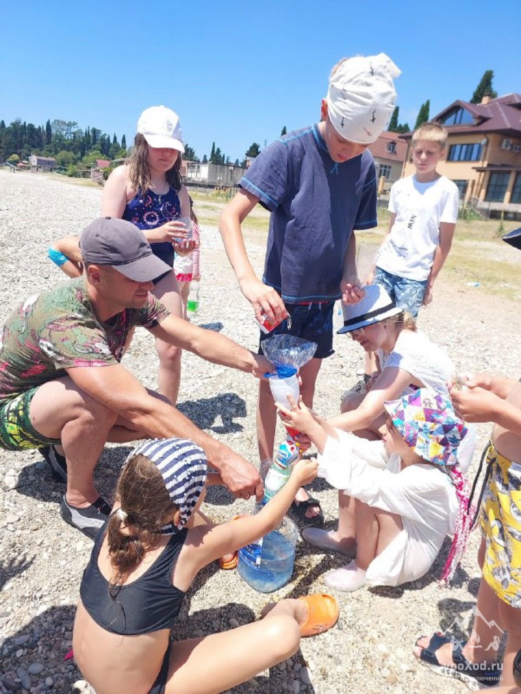 Семейный лагерь на море в Абхазии