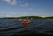 Поход на байдарках по Московскому морю