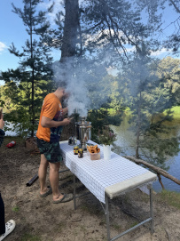 Сплав с баней по реке Клязьма