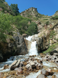 Горный лагерь в Чегемском ущелье (Кабардино-Балкария)