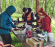 Поход на байдарках по реке Угра с баней