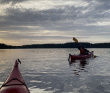 Поход на морских одноместных каяках по Московскому морю