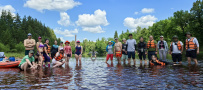 Сплав по реке Лух на байдарках с походной баней (Владимирская область)