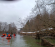 Однодневный зимний поход на байдарках по реке Истра
