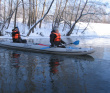 Однодневный зимний поход на байдарках по реке Истра