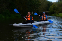 Однодневный зимний поход на байдарках по реке Истра