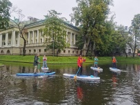 Сап-тренировка на Каменном Острове