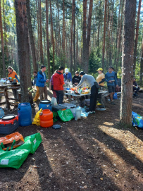 Сплав по реке Киржач на байдарках с баней на берегу