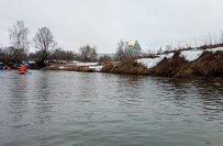 Однодневный зимний поход на байдарках по реке Истра