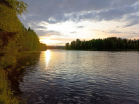 Сплав по реке Суна на байдарках
