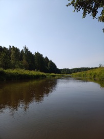 Поход на байдарках по реке Тьма с баней на берегу