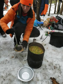 На снегоступах к Моревскому карьеру