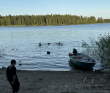 Выходные на Вуоксе: байдарки, лодки, дети, САП