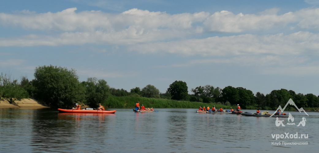 Поход на байдарках по реке Клязьма с квестом и баней