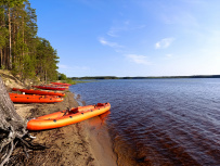 Сплав по реке Суна на байдарках