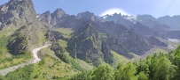 Горный лагерь в Цейском ущелье (Северная Осетия)