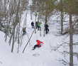 К Суворовским карьерам на снегоступах