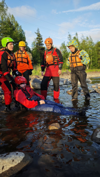 Тренировка по спасработам для водников в Лосево