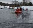 Однодневный зимний поход на байдарках по реке Истра