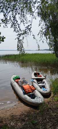Поход на байдарках по Московскому морю