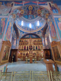 Снежная дорога в Лавру