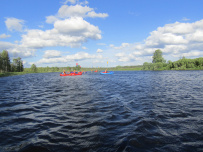 Сплав по реке Суна на байдарках