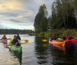 Поход на морских одноместных каяках по Московскому морю