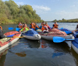 Поход на байдарках по реке Угра с баней