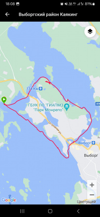 Прогулка вокруг парка Монрепо на каяках (байдарках)