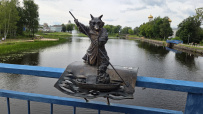 Вдоль Мсты через подвесные мосты