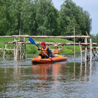 Сплав по реке Жиздра с баней на берегу