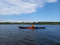 Поход на морских одноместных каяках по Московскому морю