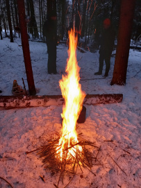 На снегоступах к водопаду Гремучий ручей 