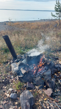 Рысья гора (ночёвка в доме с баней)