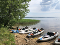 Поход на байдарках по Московскому морю