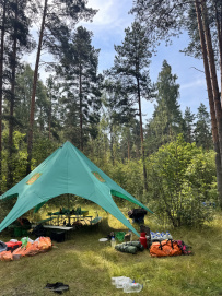 Сплав по реке Киржач на байдарках с баней на берегу