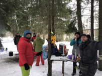 К Суворовским карьерам на снегоступах