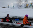 Однодневный зимний поход на байдарках по реке Истра