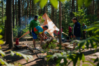Сплав с баней по реке Клязьма