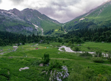 Кавказ, Горный лагерь на приюте Фишт