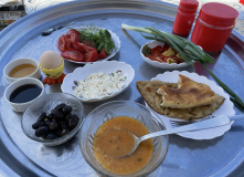 Турецкий завтрак в деревне Бель